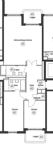 Moderne 3-Zimmer-Wohnung mit zwei Loggien, Baujahr 2015, bezugsfrei ab 15.11.2026 — photo 1